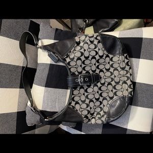 Coach canvas shoulder bag